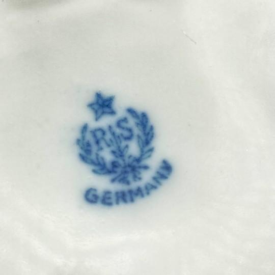 Vintage Reinhold Schlegelmilch Porcelain Divided Trefoil Candy Dish With Flowers For Sale - Image 14 of 16