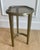 Contemporary Vintage Caracole Modern "Contour" Sculptural Textured Metal & Tinted Glass Side / Drinks Table - Neiman Marcus For Sale - Image 3 of 12