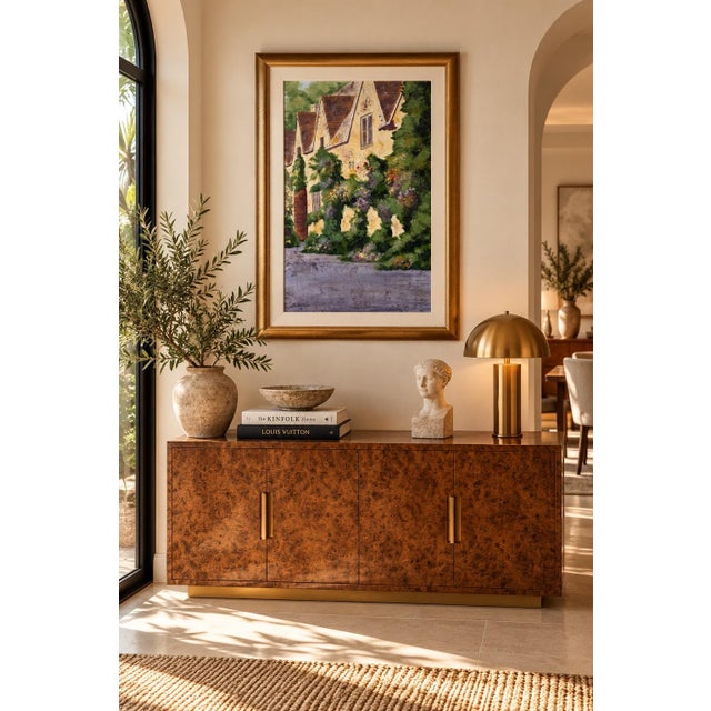 Beautiful large-scale 1980s impressionist oil on Masonite painting by German-American artist Fred Dettmann (1945–2022)....