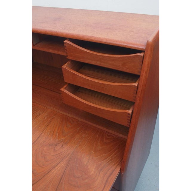Vintage Secretaire in Teak by Bernhard Pedersen & Son, 1965 For Sale - Image 9 of 17