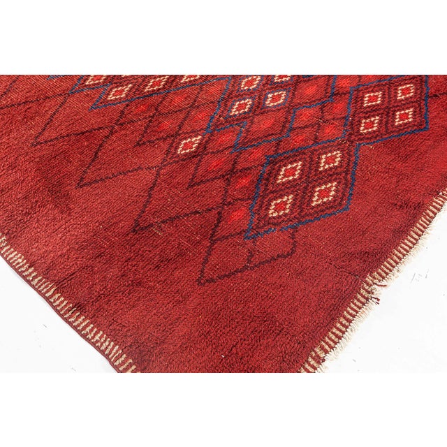 Red Doris Leslie Blau Vintage French Art Deco Red Rug by Paul Leleu For Sale - Image 8 of 9