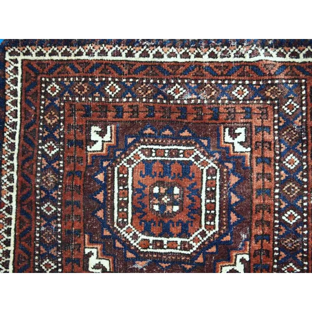 Navy Blue 1900s Handmade Afghan Baluch Bag For Sale - Image 8 of 9