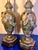 1980s Pair of Vintage Ram Head Faux Marble Faux Bronze Neoclassical Reproduction Lamps For Sale - Image 4 of 11