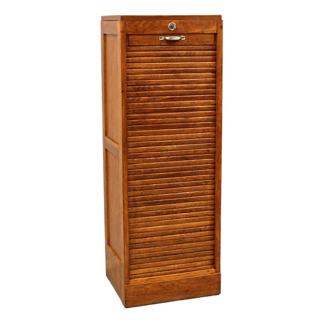 Vintage Filing Cabinet in Oak, 1930s For Sale