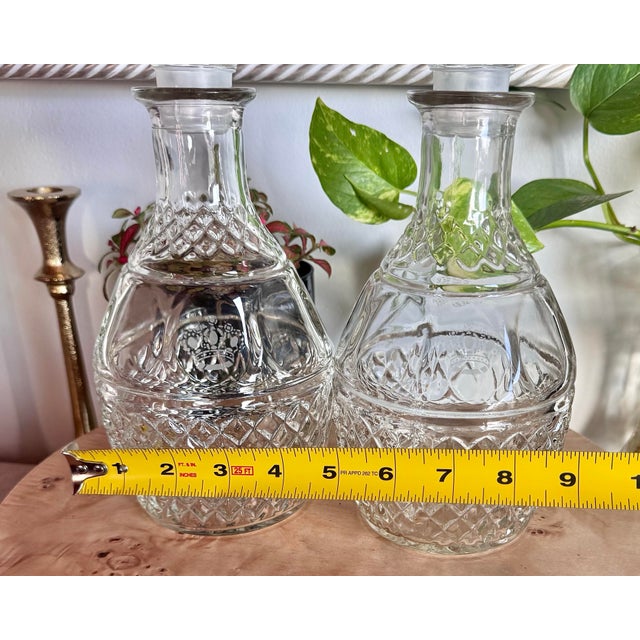 Vintage Princess House Inc. Crystal Decanter Set of 2 For Sale - Image 6 of 6