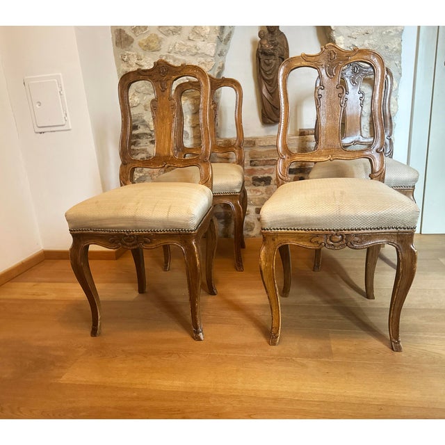 Baroque Antique Original Baroque Chairs, Walnut, Circa 1760, Set of 4 For Sale - Image 3 of 18