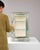 1900s French Wood White Patinated Small Vitrine For Sale - Image 17 of 18