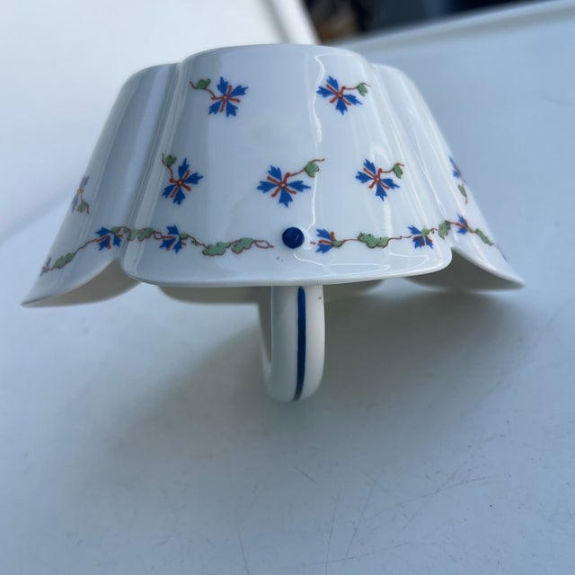 Blue Floral porcelain Candy or Trinket Dish This has the Bleuets" (Cornflower) pattern. It is characterized by delicate...