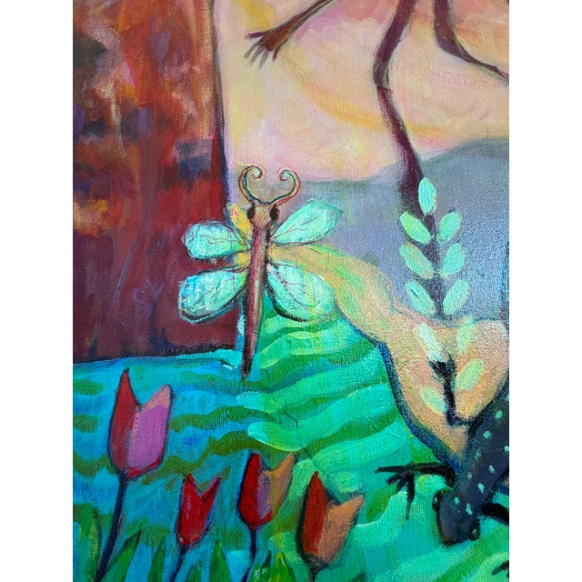 "Jumby Playin" Stunning Original Painting by Mary Katherine Carlson, Known as Kathy Carlson For Sale - Image 4 of 11