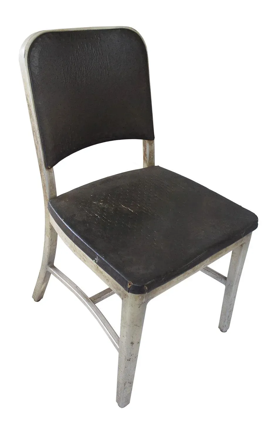 ヴィンテージ ビンテージ アルミチェアemeco vintage Vintage Emeco Upholstered Aluminum Navy Chair | Chairish
