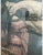 Gothic 1950s Framed Medieval Print After Edwin Austin Abbey “Sir Galahad Passes From the Land” For Sale - Image 3 of 8