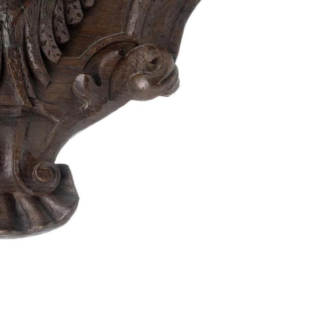 Corbel in Carved Chestnut Wood, 19th Century For Sale - Image 5 of 6