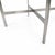 1970s Vintage Aluminum & Glass Coffee Table For Sale - Image 5 of 6