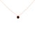 14K Rose Gold 3 1/2 Cttw Bezel-Set Black Round Diamond Solitaire Pendant Necklace (Black Color, I2-I3 Clarity) - 18" For Sale