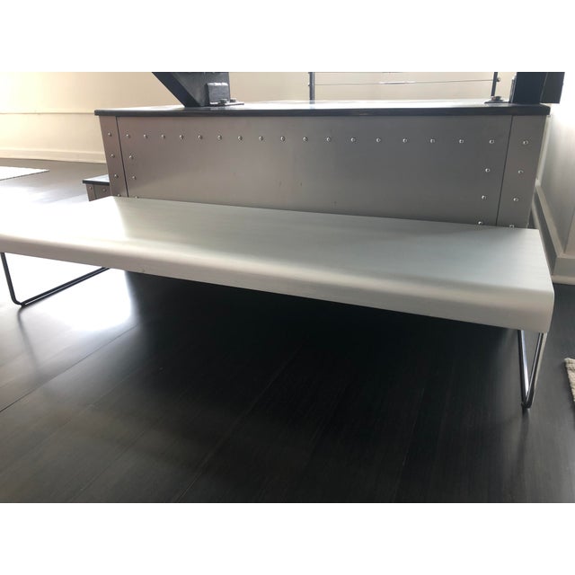 1990s Vintage Marcel Breuer Silver Metal Laccio Coffee ...