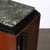 1940s Art Deco Walnut & Black Lacquer Curved-Front Cabinet W/ Verde Saint Denis Top For Sale - Image 5 of 15