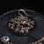 Late 19th Century Dark Wood Birdcage With Mother-of-Pearl Inlay and Porcelain Cups For Sale In Los Angeles - Image 6 of 10