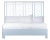 Infinity Platform Bed King, Light Blue For Sale