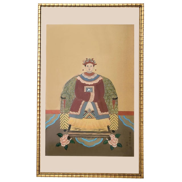 Paintings Chinese Ancestral Portraits Large Pair For Sale In Miami - Image 6 of 17