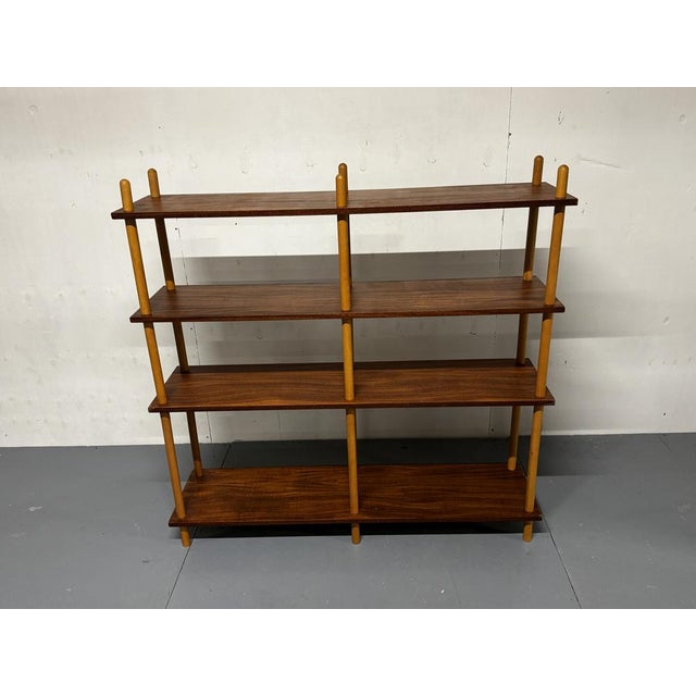 Mid-Century Modernist Teak Stick Wall Cabinet attributed to Willem Lutjens for Gouda Den Boer, 1950s For Sale - Image 18 of 18