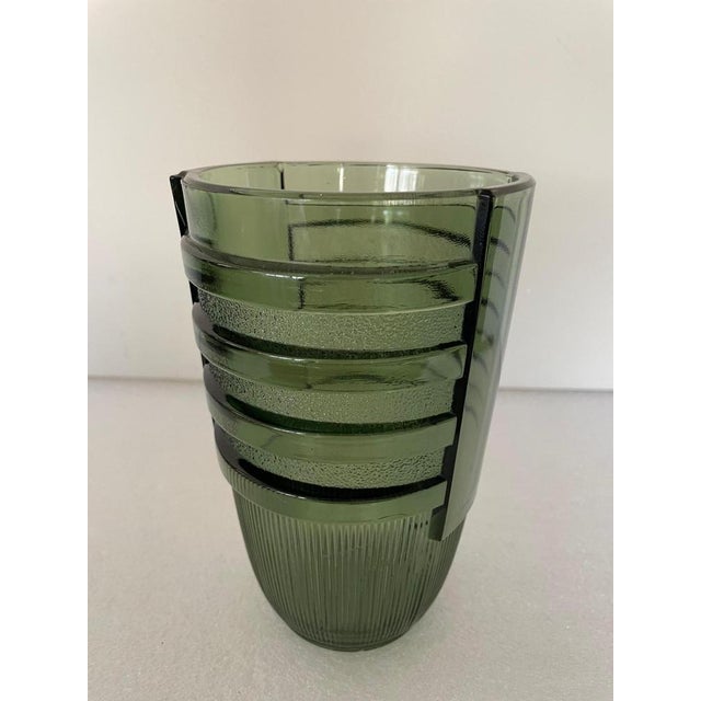 Vintage Art Deco Vase from Val Saint Lambert, 1930s For Sale - Image 9 of 9