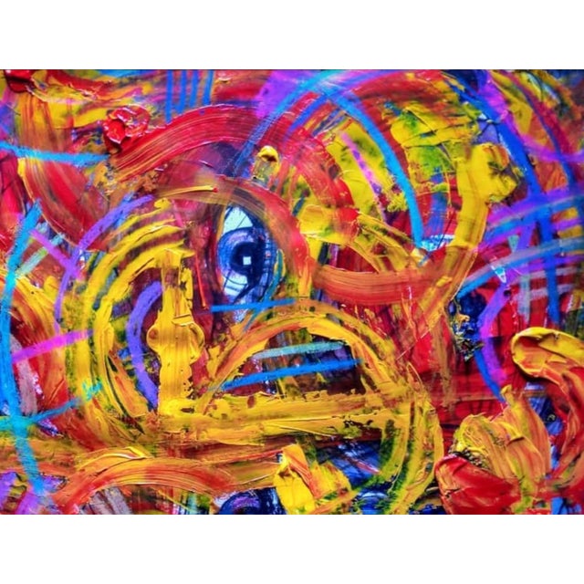 Abstract "Coherent Confusion Iv", Acrylic on Paper Painting by Ara Deinde For Sale - Image 3 of 3