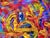 Abstract "Coherent Confusion Iv", Acrylic on Paper Painting by Ara Deinde For Sale - Image 3 of 3