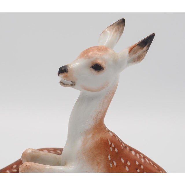 Mid-Century Modern Rosenthal Porcelain Deer by H. Meisel, 1950s For Sale - Image 3 of 8
