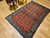 Vintage Persian Malayer Area Rug, Hand-Knotted Wool, Geometric Pattern, 4x6, Red & Blue For Sale In Chicago - Image 6 of 14