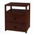 Brown Lark 21 in. W Wood 2 Drawer Nightstand with Open Storage Shelf, Walnut For Sale - Image 8 of 8