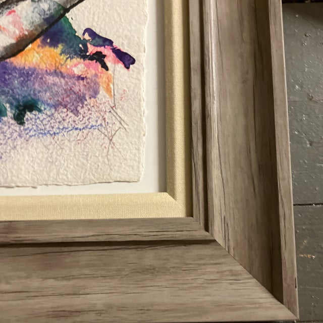 1990’s Original Abstract Female Nude Painting Framed For Sale - Image 4 of 5