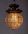 Large 1900s Belle Epoque Beaded Crystal Sphere Light Fixture With Bronze Foliate For Sale In San Francisco - Image 6 of 11