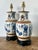 Chinoiserie Vintage Asian Blue and White Porcelain Vase Lamps - A Pair For Sale - Image 3 of 12