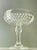 Hollywood Regency 1950’s Diamond Point Pressed Glass Compote Dish For Sale - Image 3 of 8