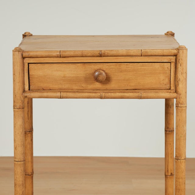 Pair of Antique English Pine Faux Bamboo Stands For Sale - Image 15 of 17