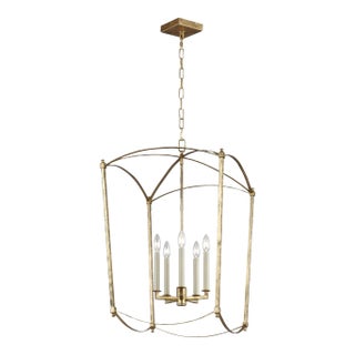 Sean Lavin by Visual Comfort Studio Thayer Large Lantern, Antique Gild For Sale