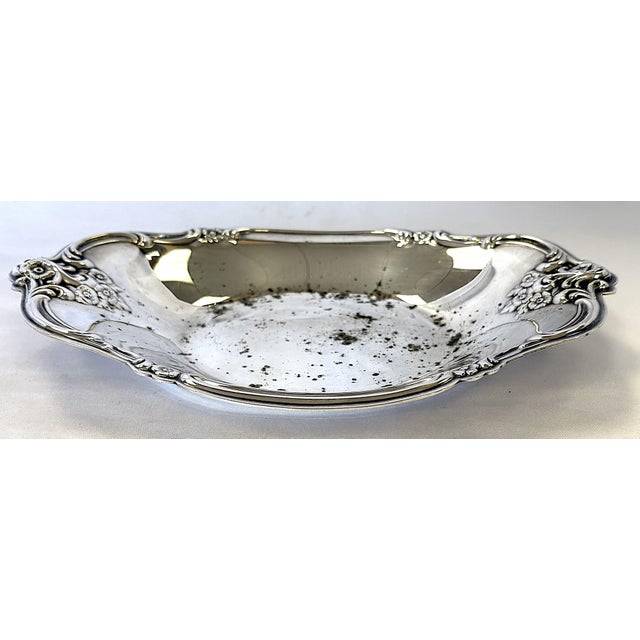 Shabby Chic Vintage Silverplate Soap Dish by International Silver Co. For Sale - Image 3 of 12