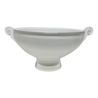 Glass Basket from HSG Tarnowiec, Poland, 1970s For Sale
