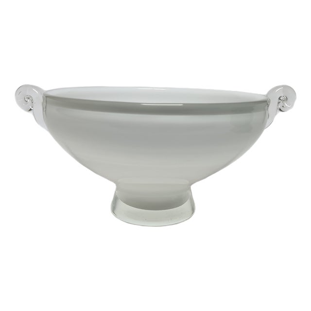 Glass Basket from HSG Tarnowiec, Poland, 1970s For Sale