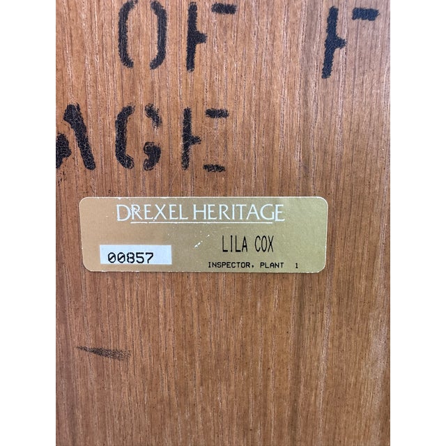 Mid-Century Modern Vintage Drexel Heritage "South of France" Provincial Oak Accent Cabinet For Sale - Image 3 of 16