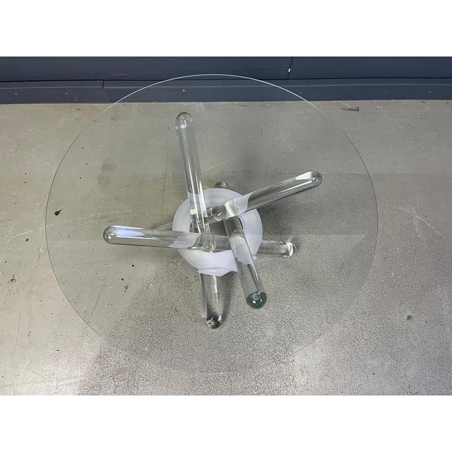 Murano Glass Arlequin Coffee Table attributed to Maurice Barilone, 1980s For Sale - Image 6 of 14