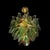Mid-Century Signed Barbini Hand-Blown Murano Peacock Glass Chandelier For Sale - Image 14 of 15