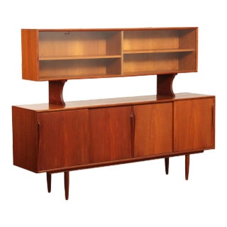 Danish Modern Teak Sideboard Cabinet For Sale
