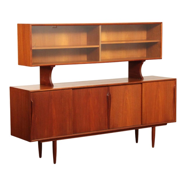 Danish Modern Teak Sideboard Cabinet For Sale