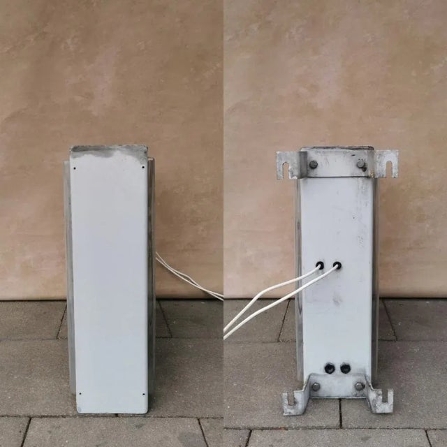 Metal Mid-Century Industrial Wall Clock from TN, 1960s For Sale - Image 7 of 10