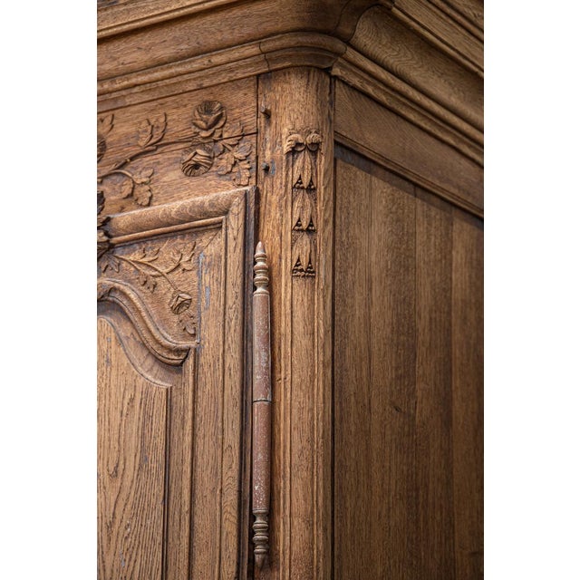 Antique French Marriage Armoire For Sale - Image 10 of 14