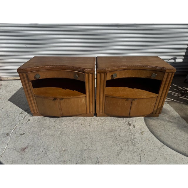 These nightstands were made by Century Furniture Company. They are styled after Charles Rennie Mackintosh's furniture from...
