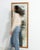 Mid 20th Century 20th Century French Faux Bamboo Carved Wood Wall Mirror For Sale - Image 5 of 8