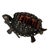 Modern 1970s Sterling Silver Marcasite and Baguette Garnet Turtle Brooch For Sale - Image 3 of 6