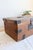 Rustic Small Antique Wooden Chest with Metal Fittings, 1930s For Sale - Image 3 of 10